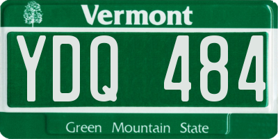 VT license plate YDQ484