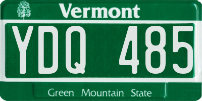 VT license plate YDQ485