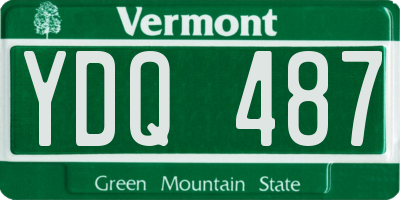 VT license plate YDQ487