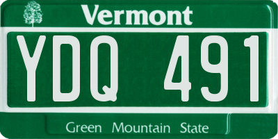 VT license plate YDQ491