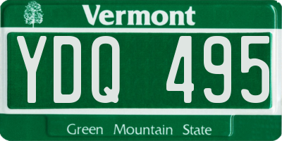 VT license plate YDQ495