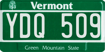 VT license plate YDQ509