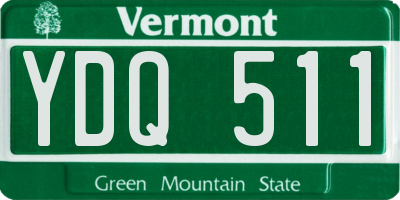 VT license plate YDQ511