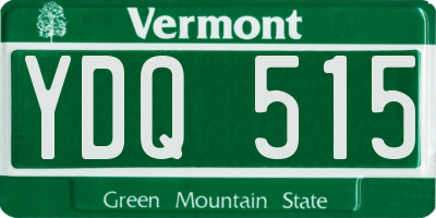 VT license plate YDQ515