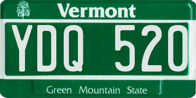 VT license plate YDQ520