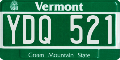 VT license plate YDQ521
