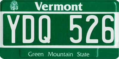 VT license plate YDQ526