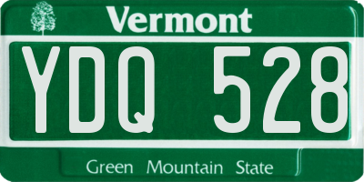 VT license plate YDQ528