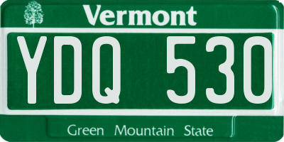 VT license plate YDQ530