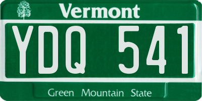 VT license plate YDQ541