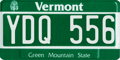 VT license plate YDQ556