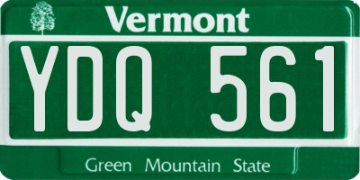 VT license plate YDQ561