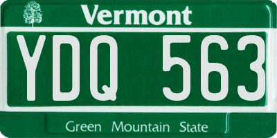 VT license plate YDQ563