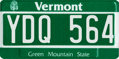VT license plate YDQ564