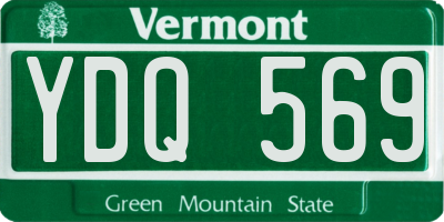 VT license plate YDQ569