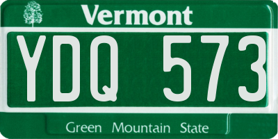 VT license plate YDQ573
