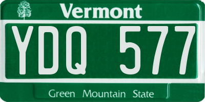 VT license plate YDQ577