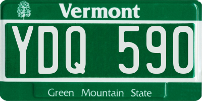 VT license plate YDQ590