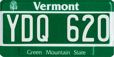 VT license plate YDQ620