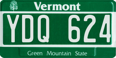 VT license plate YDQ624