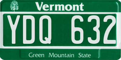 VT license plate YDQ632