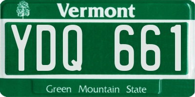 VT license plate YDQ661