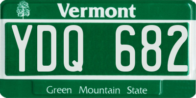VT license plate YDQ682