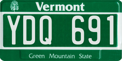 VT license plate YDQ691
