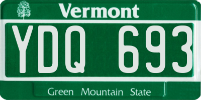 VT license plate YDQ693