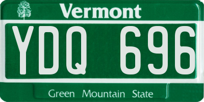 VT license plate YDQ696