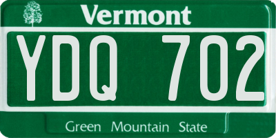 VT license plate YDQ702