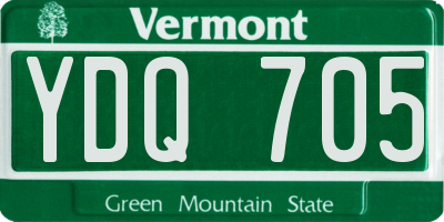 VT license plate YDQ705