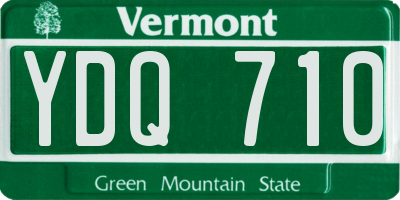 VT license plate YDQ710