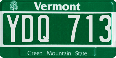VT license plate YDQ713