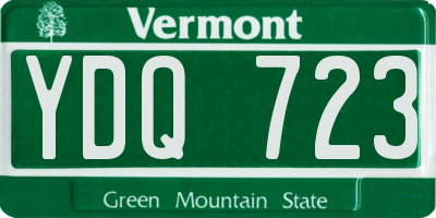 VT license plate YDQ723