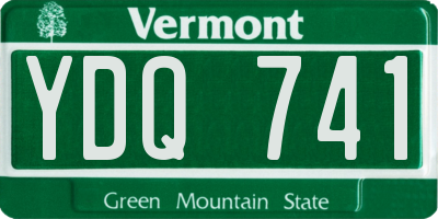 VT license plate YDQ741