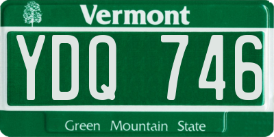 VT license plate YDQ746