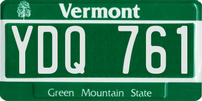 VT license plate YDQ761