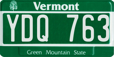 VT license plate YDQ763