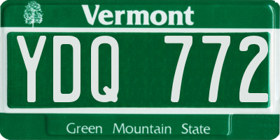 VT license plate YDQ772