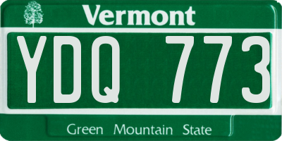 VT license plate YDQ773