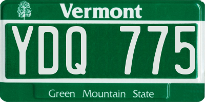 VT license plate YDQ775