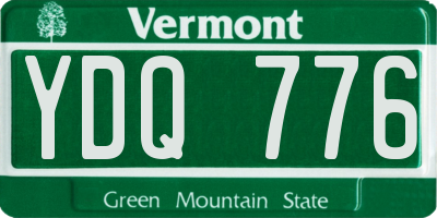VT license plate YDQ776