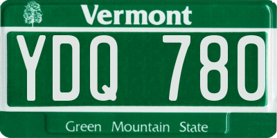 VT license plate YDQ780