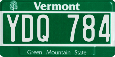 VT license plate YDQ784