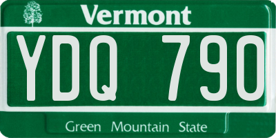 VT license plate YDQ790