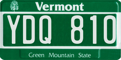 VT license plate YDQ810