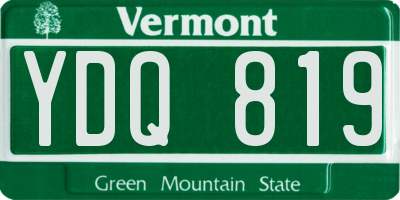 VT license plate YDQ819