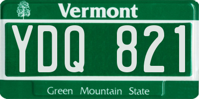 VT license plate YDQ821