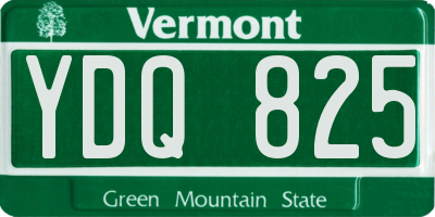 VT license plate YDQ825